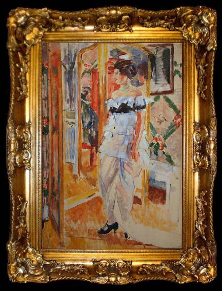 framed  Rik Wouters Portrait of Mrs. Giroux, ta009-2